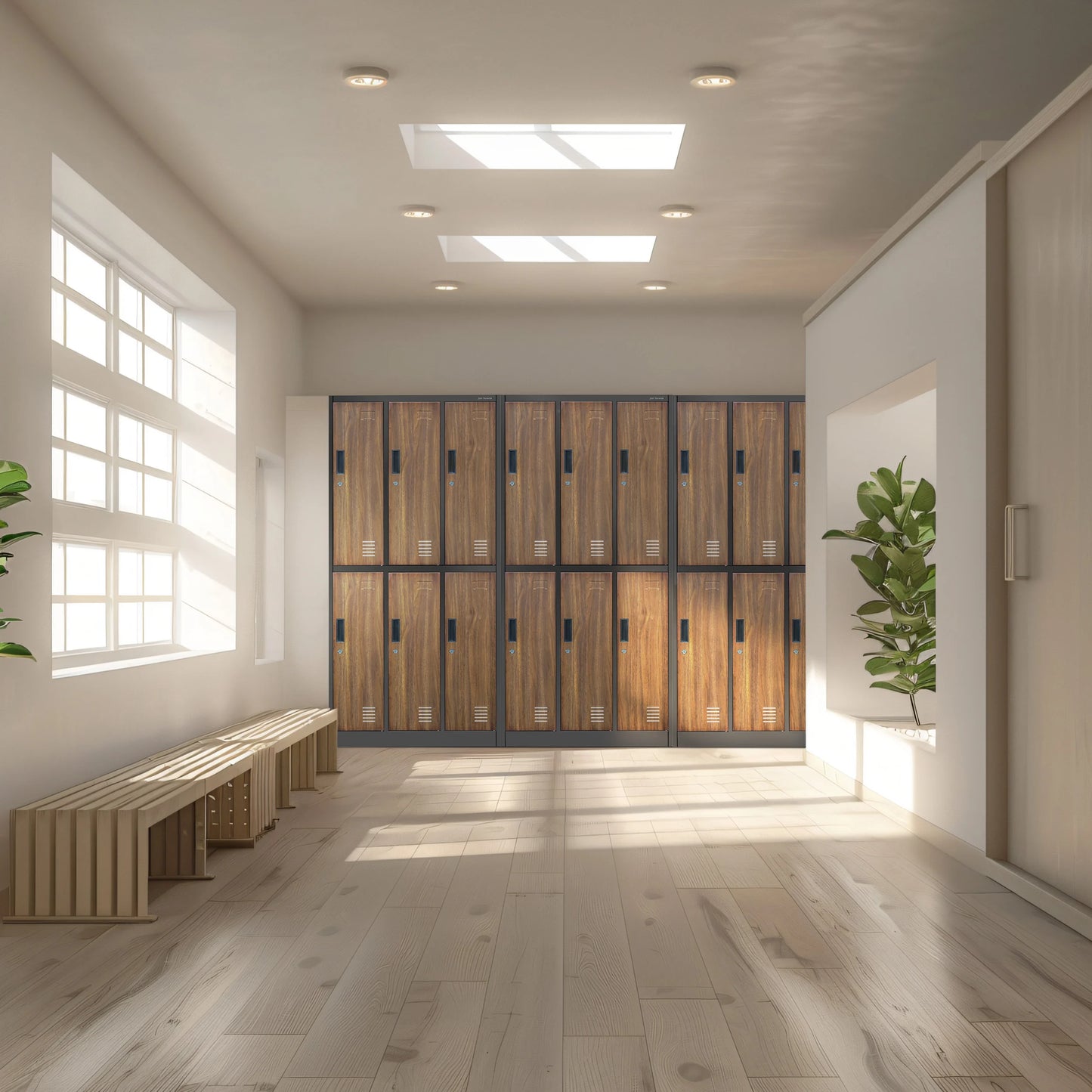 Metāla skapis Ig 185/90/45 cm antracīts/valrieksts - N1 Home