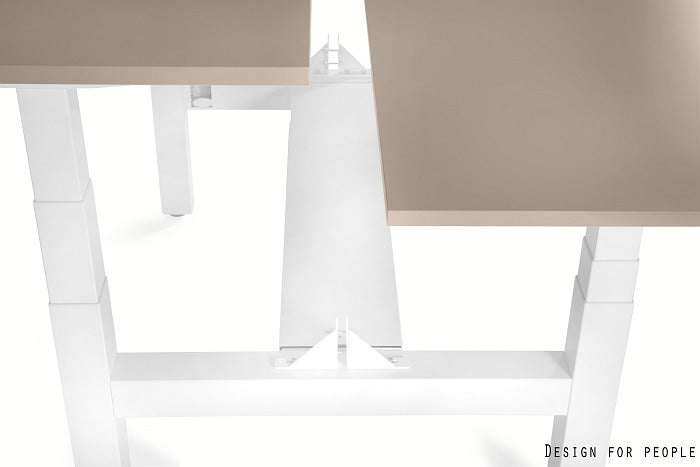 Galds Fino double 140/149,5 cm balts/bēšs - N1 Home