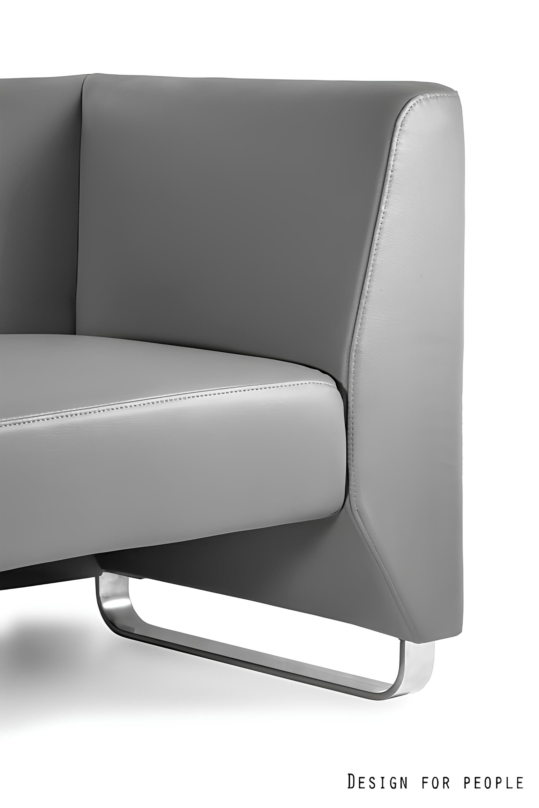 Atpūtas zonas dīvāns Ang 46/152/50 cm pelēks - N1 Home