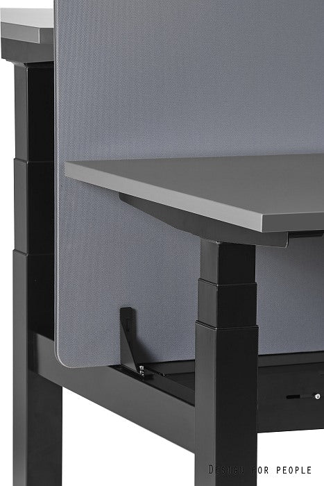 Galds Fino double 140/149,5 cm melns/valrieksts - N1 Home