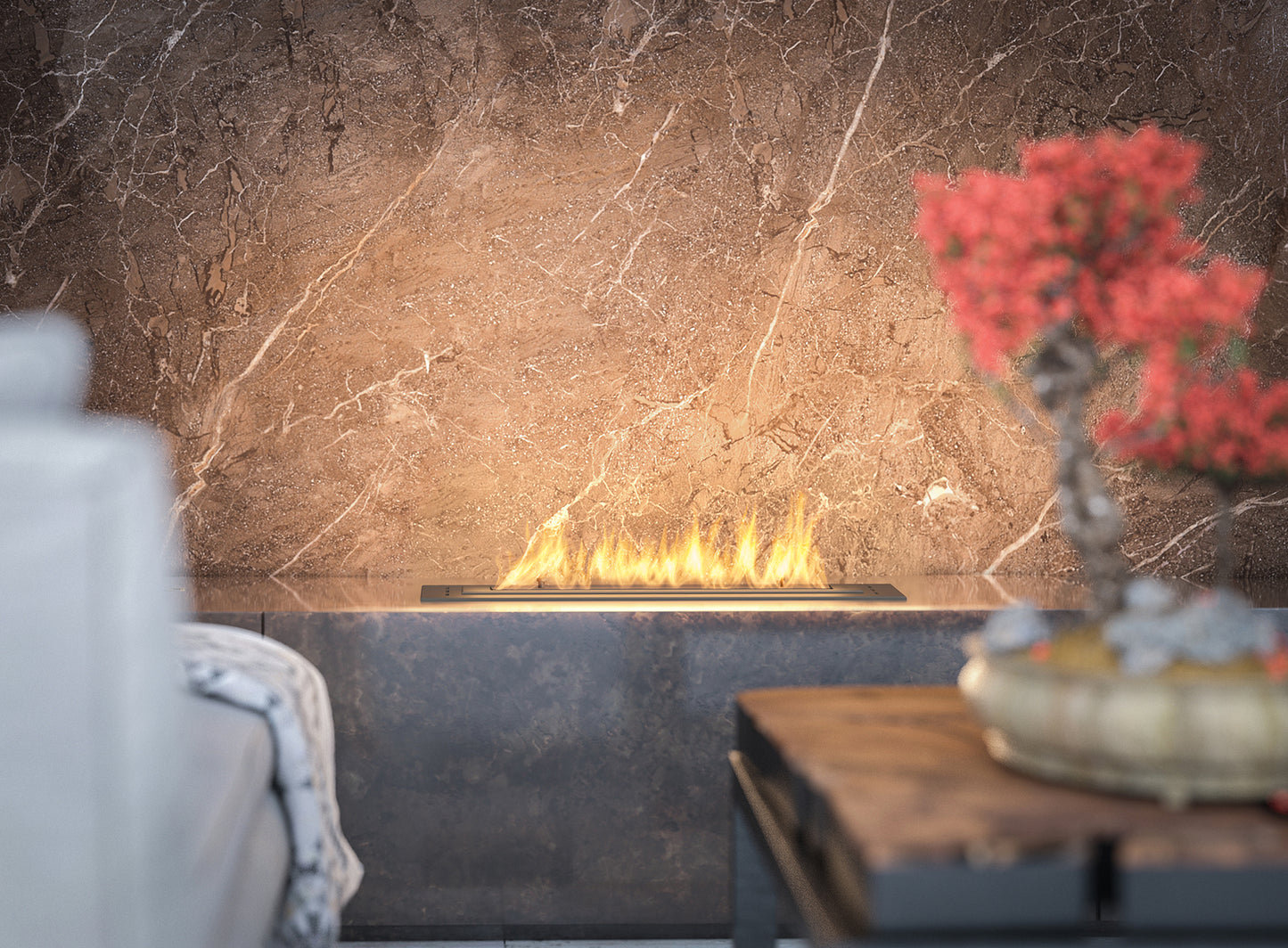 Biokamīns Inbo 600 60/20/5 cm melns - N1 Home