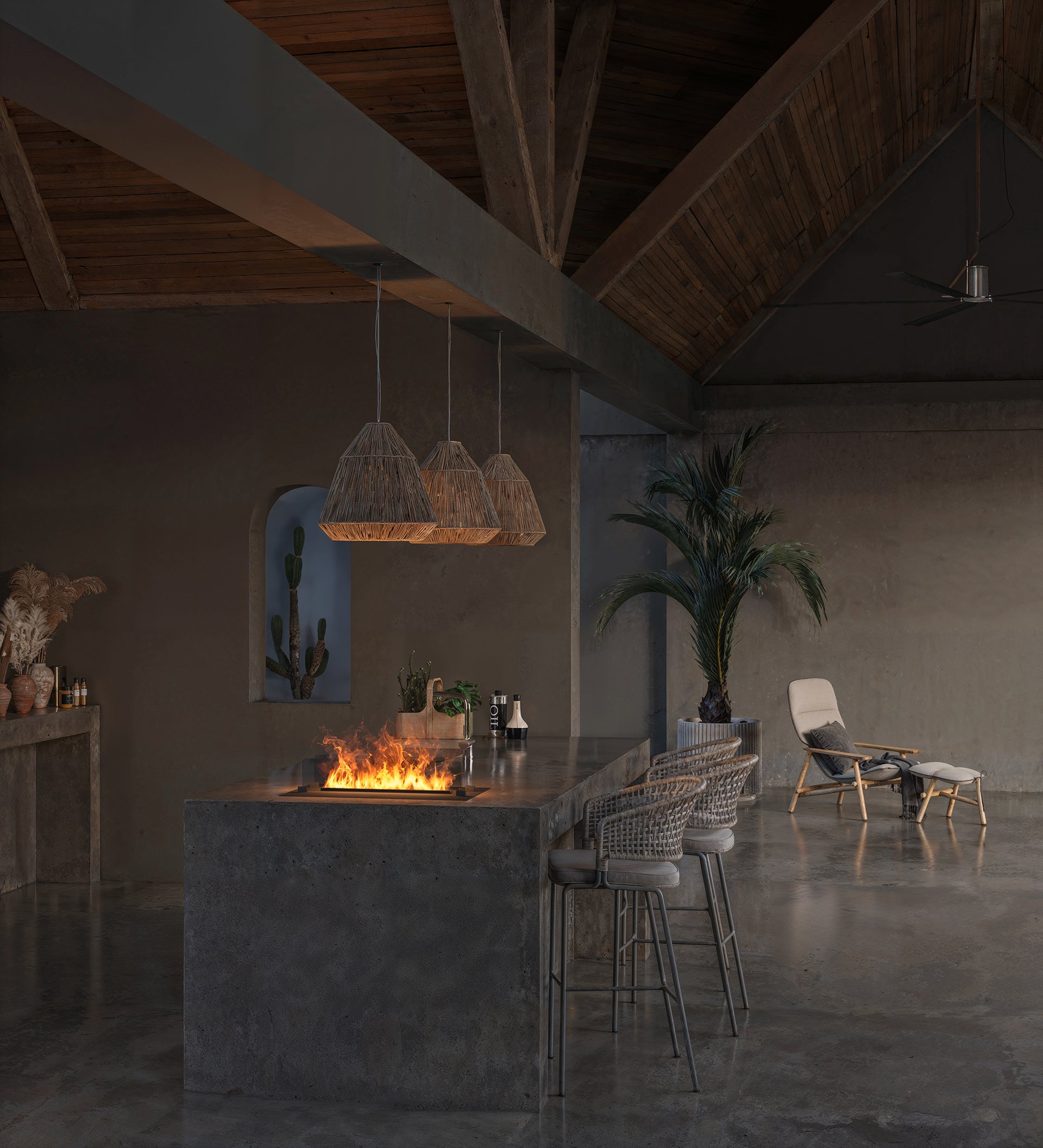 Elektriskais kamīns Infir 70/40/20 cm melns - N1 Home