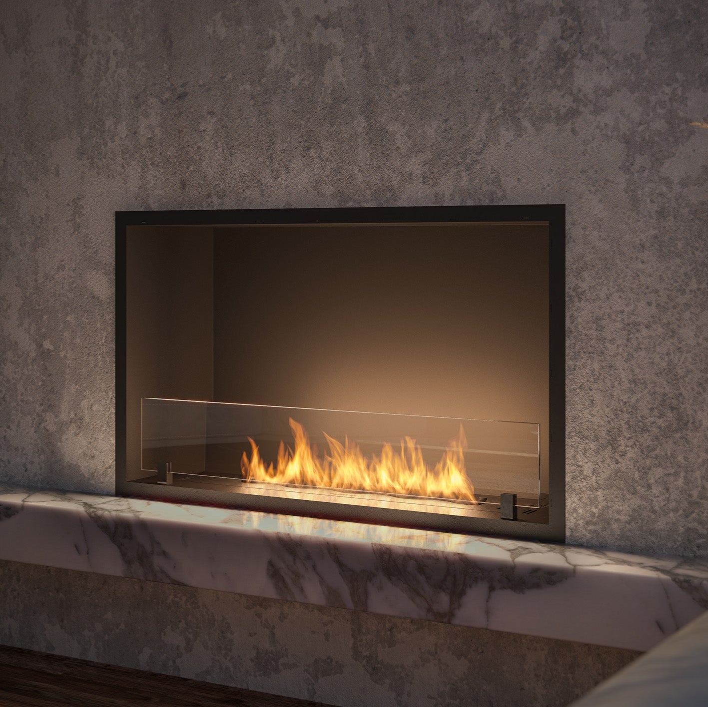 Biokamīns Slim inside Blan 84;104;124;154;204/59/25;30 cm melns - N1 Home