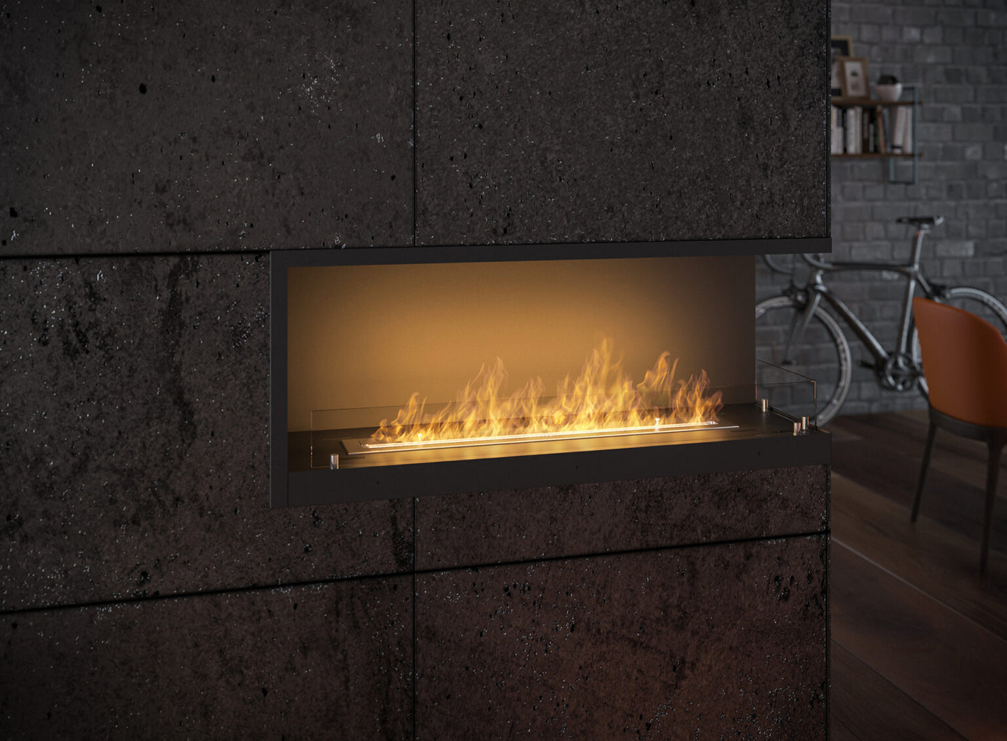 Biokamīns Insi 800V2 84/54/35; 110/50/35 cm melns - N1 Home