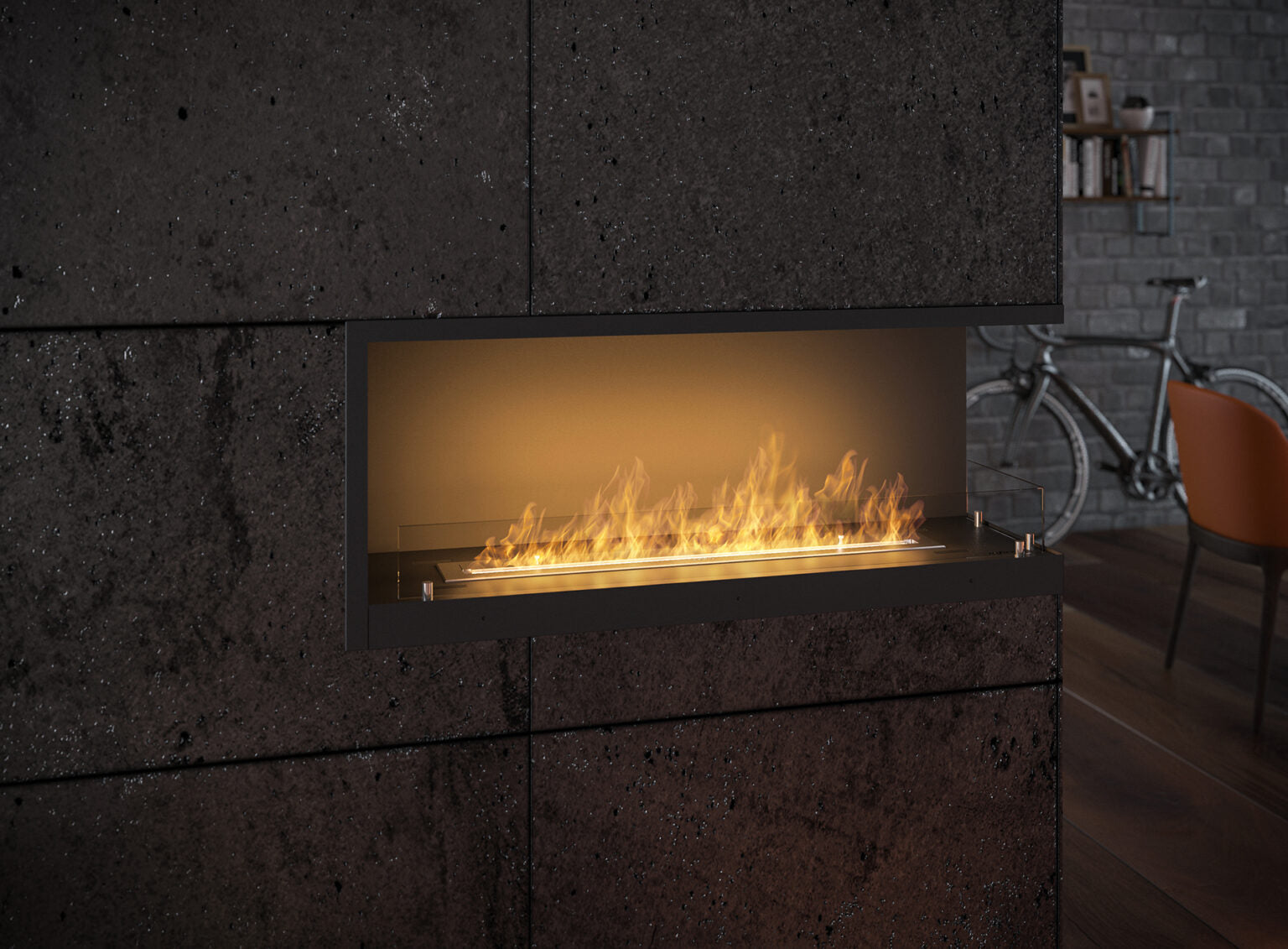 Biokamīns Insi 800V2 84/54/35; 110/50/35 cm melns - N1 Home