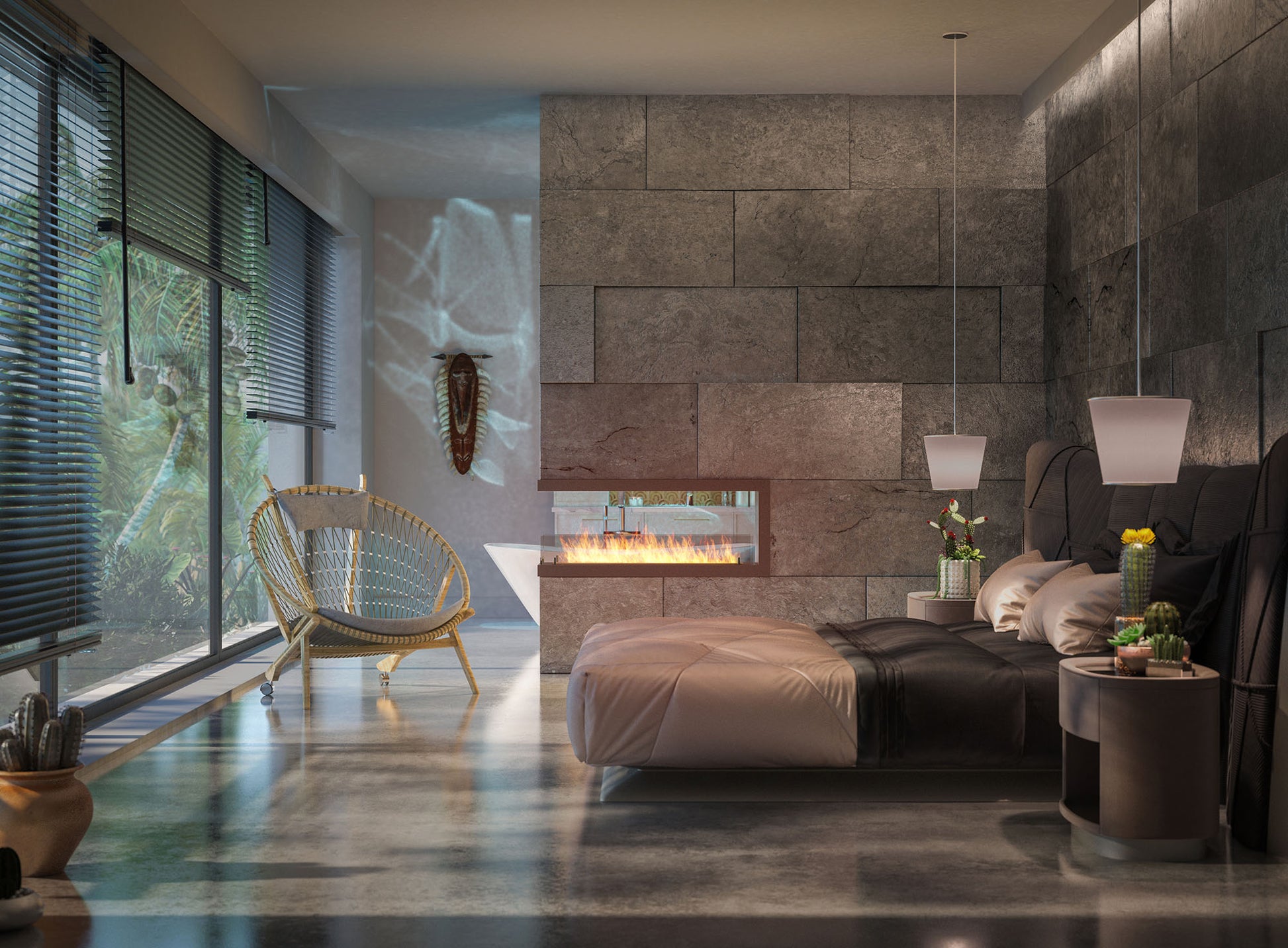 Biokamīns Insi U 2 100/50/30; 120/50/30 cm melns - N1 Home