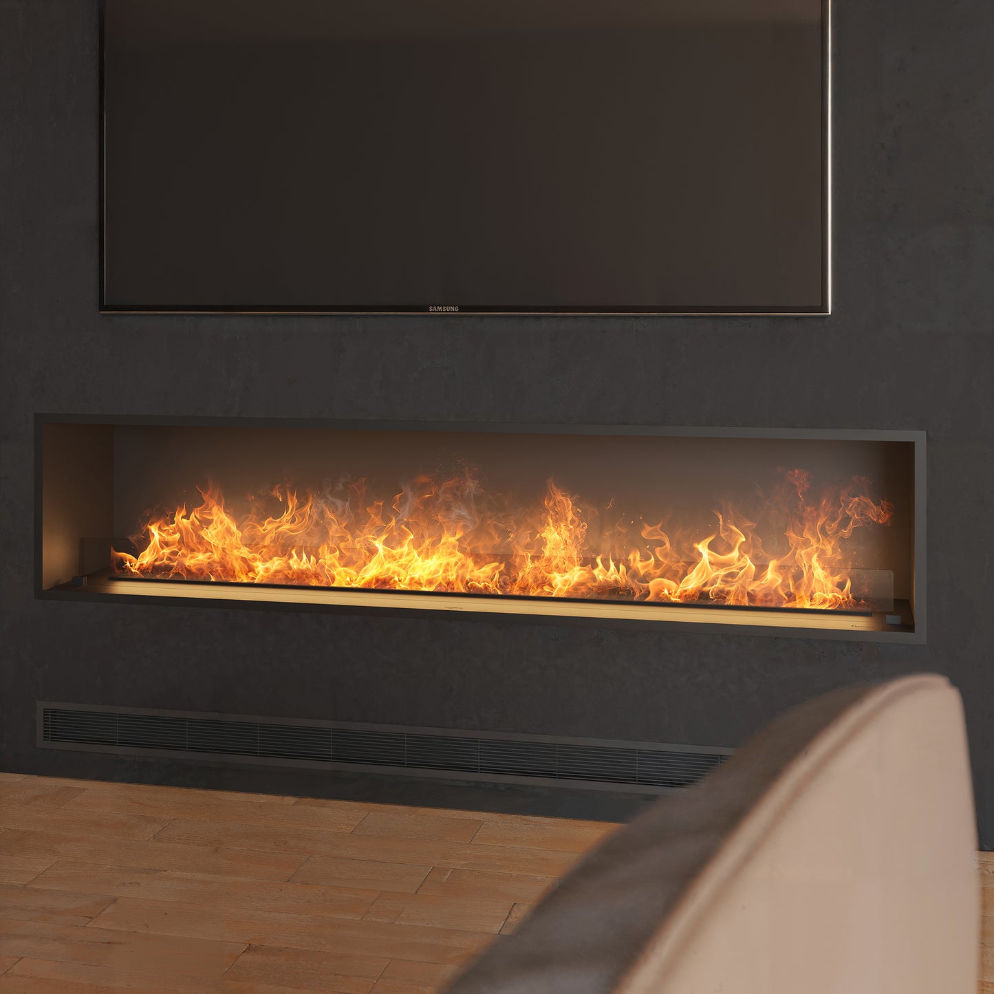 Elektriskais kamīns Invap inside 80/45/40 cm melns - N1 Home