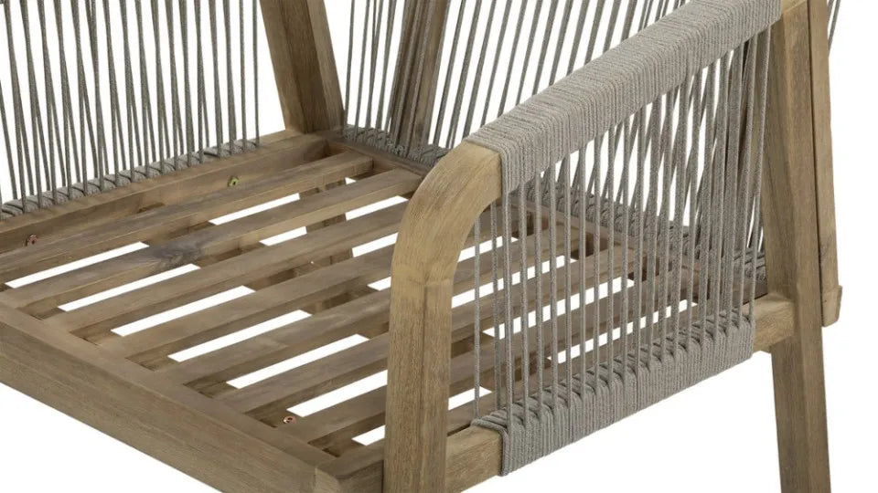 Koka dārza mēbeļu komplekts Jaco Caffe pelēks - N1 Home