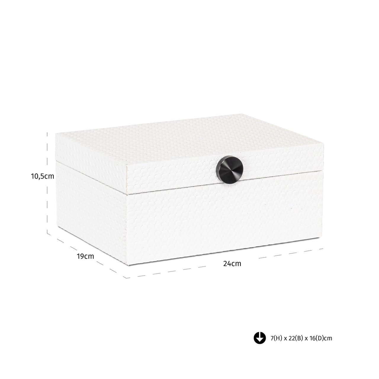 Uzglabāšanas kaste Myrth Richmond Interiors 13/18/7; 19/24/10 cm balts