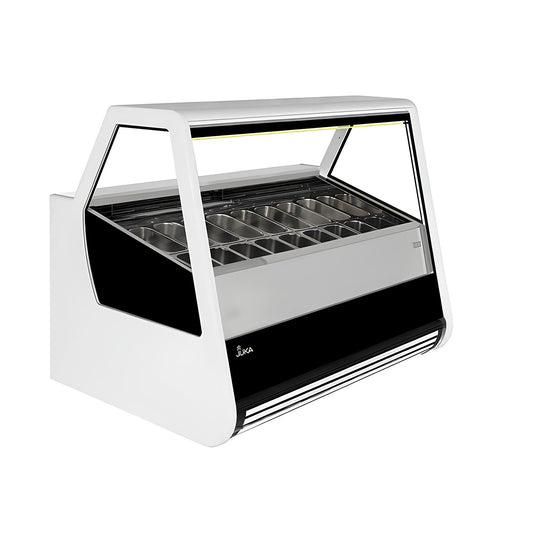 Saldējuma displeji Doca 1680x1275x1410 cm Enerģijas klase D melns - N1 Home