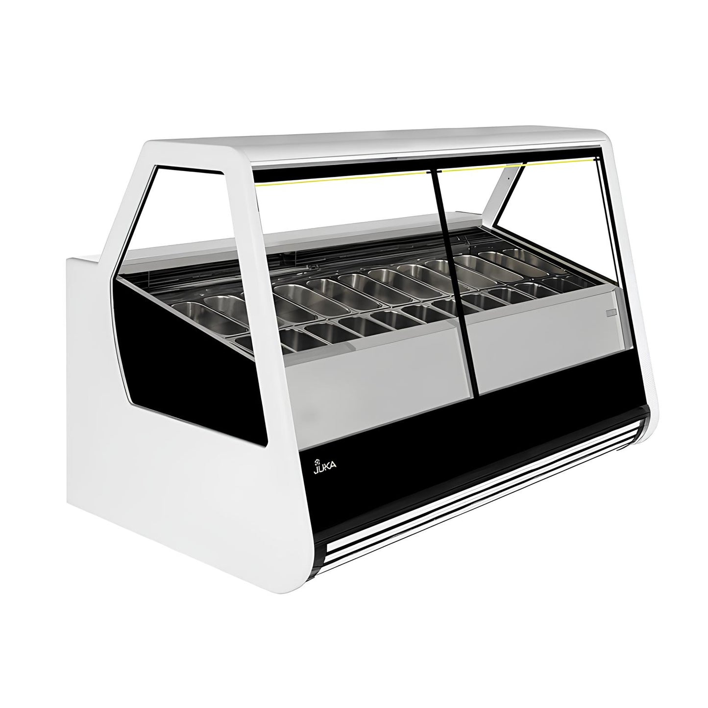 Saldējuma displeji Doca 2280x1275x1410 cm Enerģijas klase E melns - N1 Home