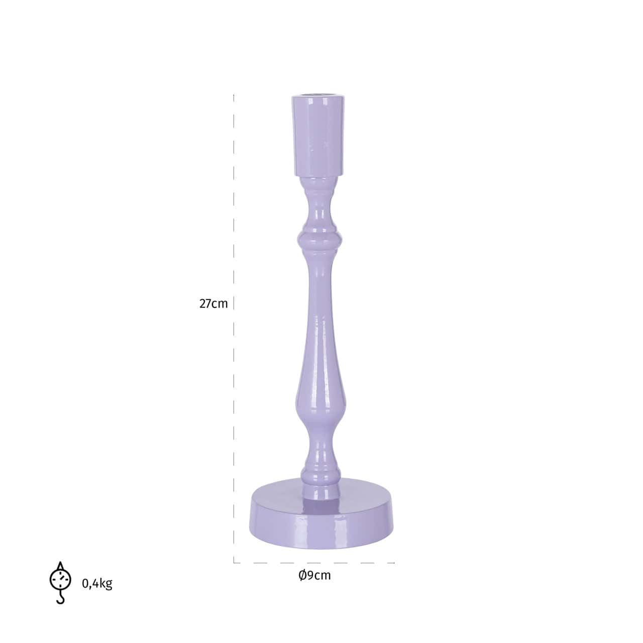 Svečturis Revan L Richmond Interiors 27/9/9/ cm purple - N1 Home