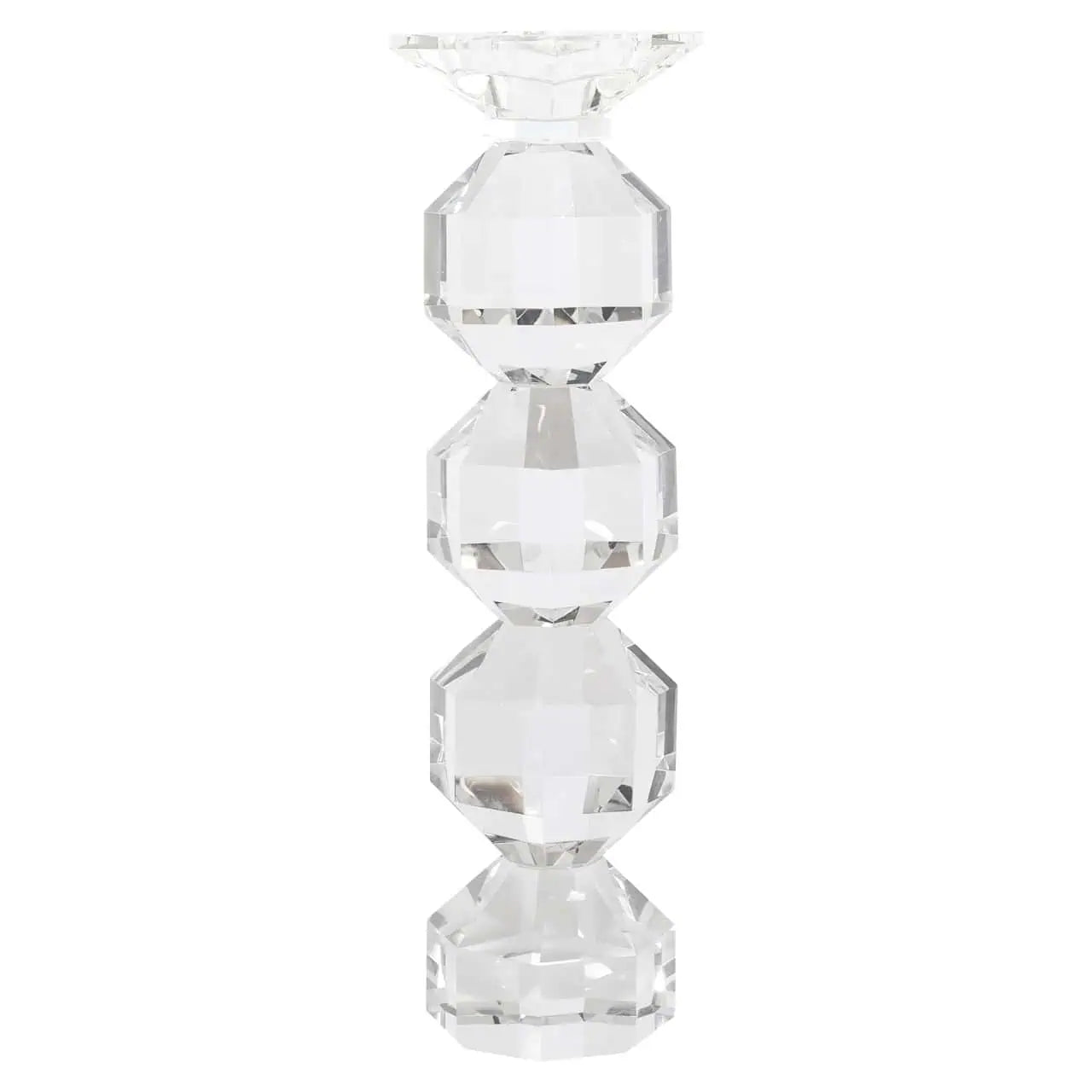 Svečturis Safia clear transparent large Richmond Interiors 43.5/10/10 cm stikls - N1 Home