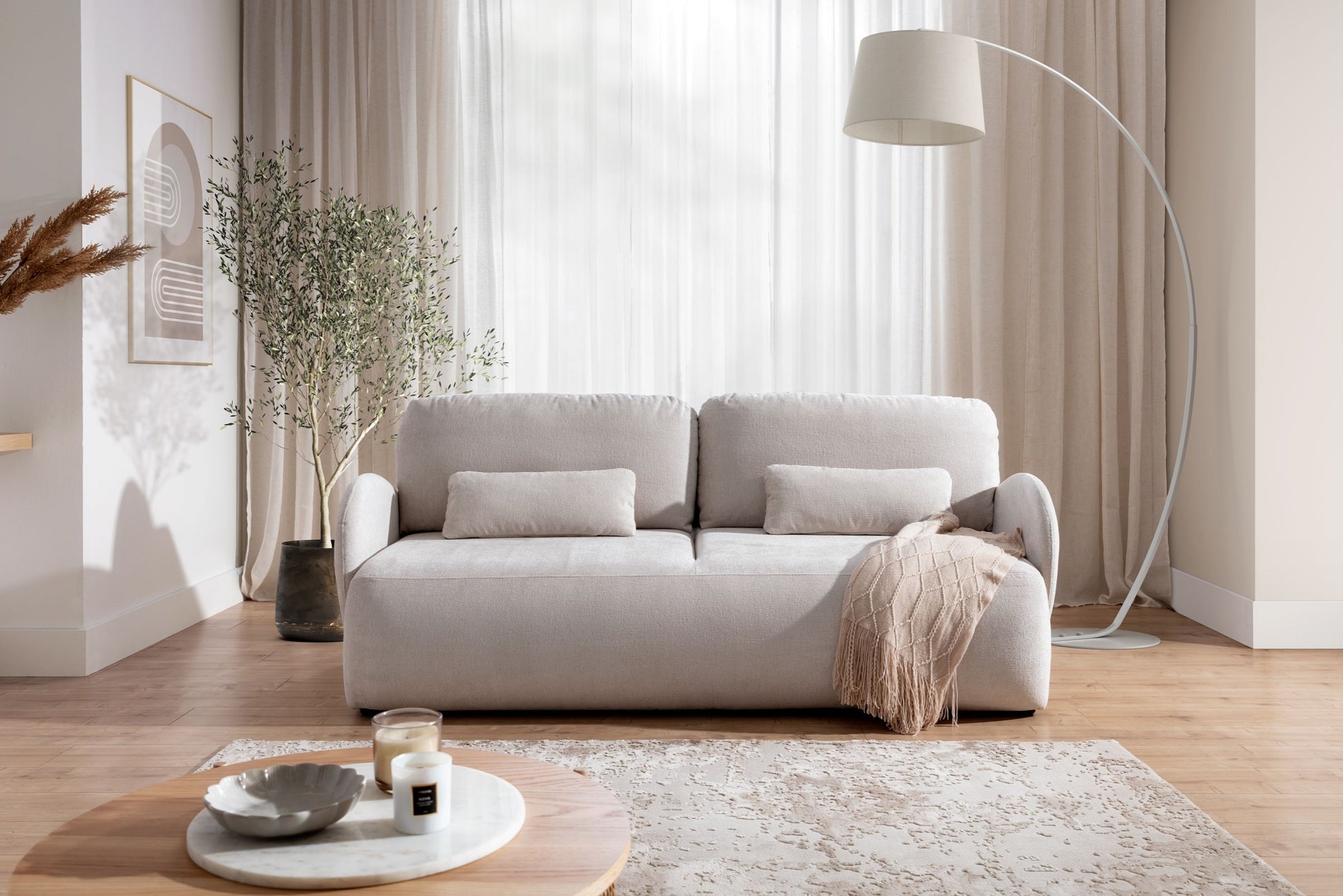 Dīvāns MAGA 212/88/108 cm krēms - N1 Home