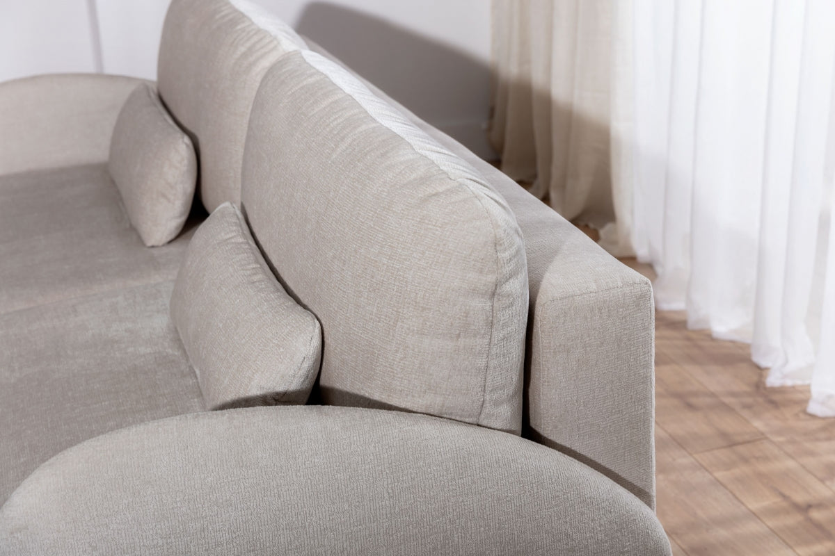 Dīvāns Din 212/88/108 cm Vogue 1 Krēms - N1 Home