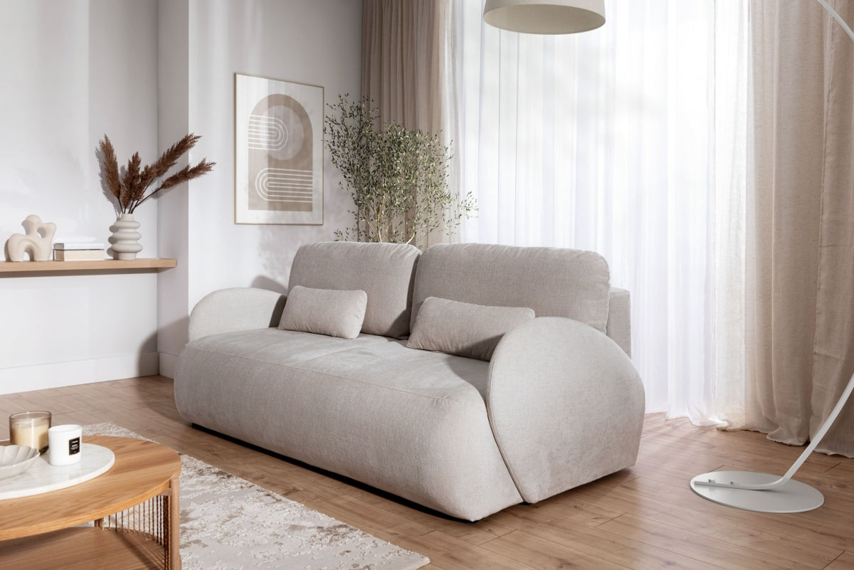 Dīvāns Din 212/88/108 cm gaiši pelēks - N1 Home