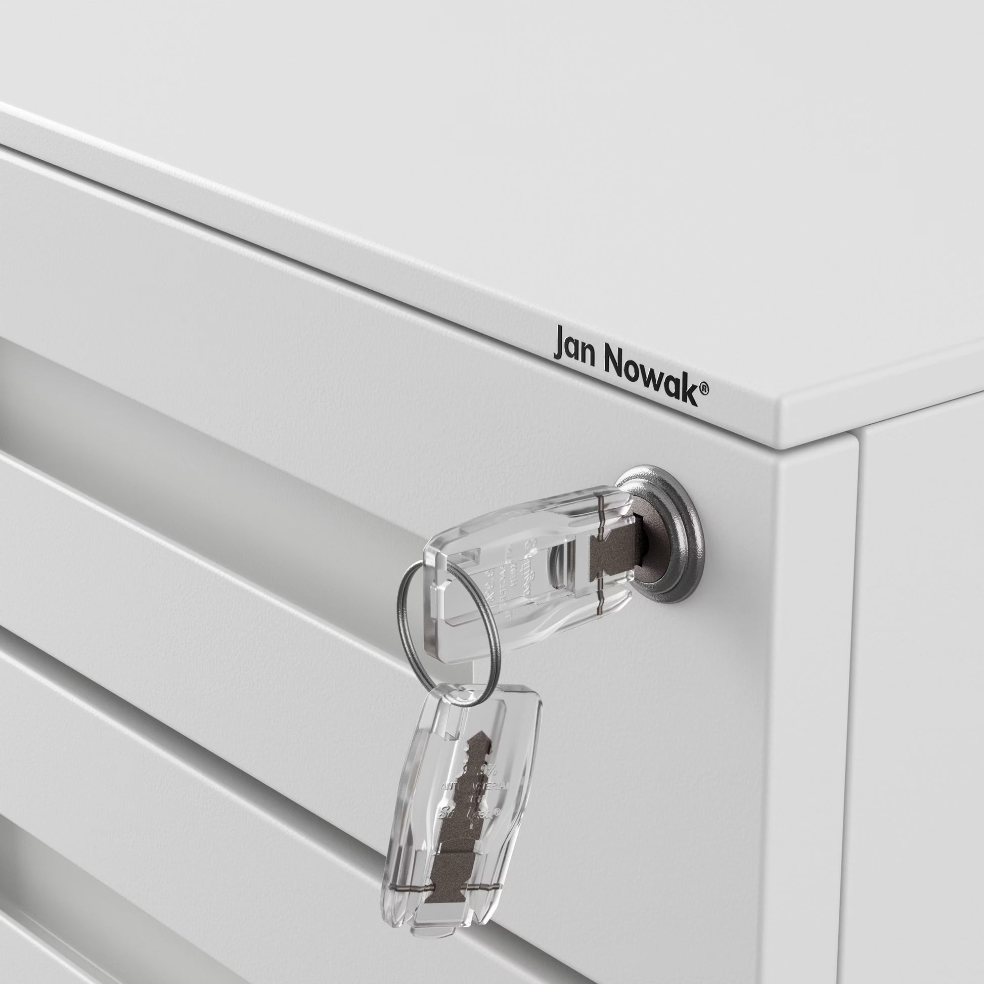 Konteiners zem rakstāmgalda Kates 39/60/50 cm balts - N1 Home