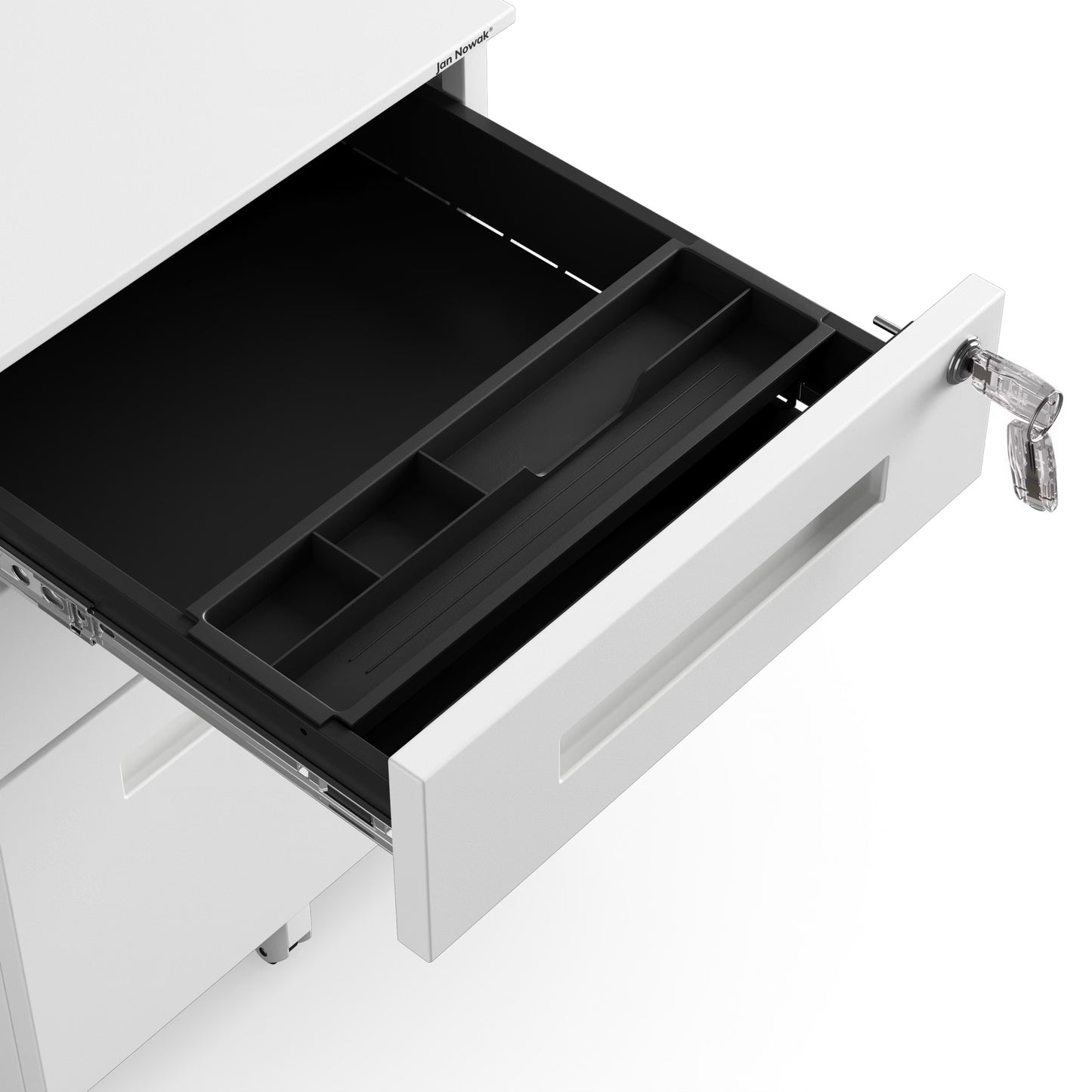 Konteiners zem rakstāmgalda Kates 39/60/50 cm balts - N1 Home