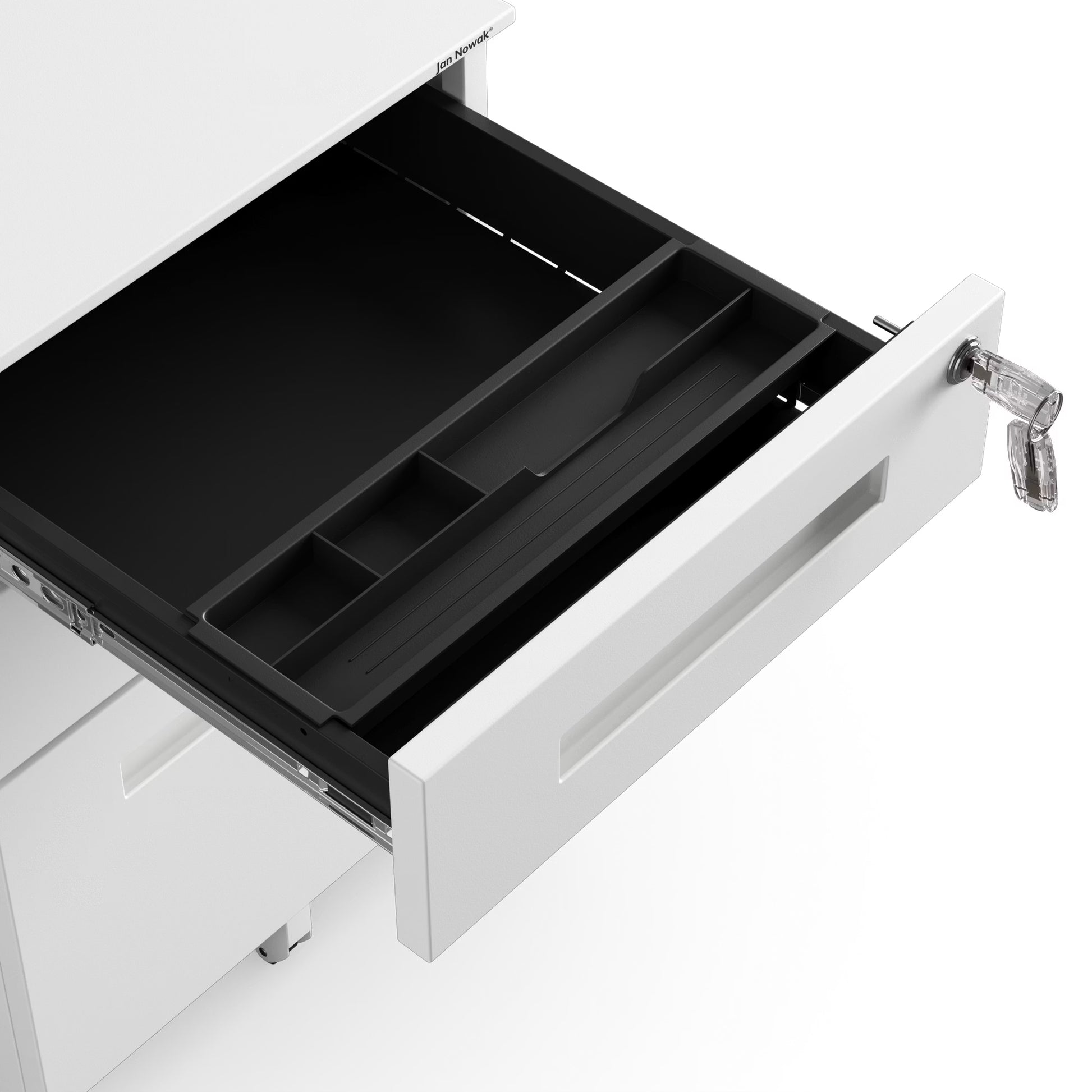 Konteiners zem rakstāmgalda Kates 39/60/50 cm balts - N1 Home