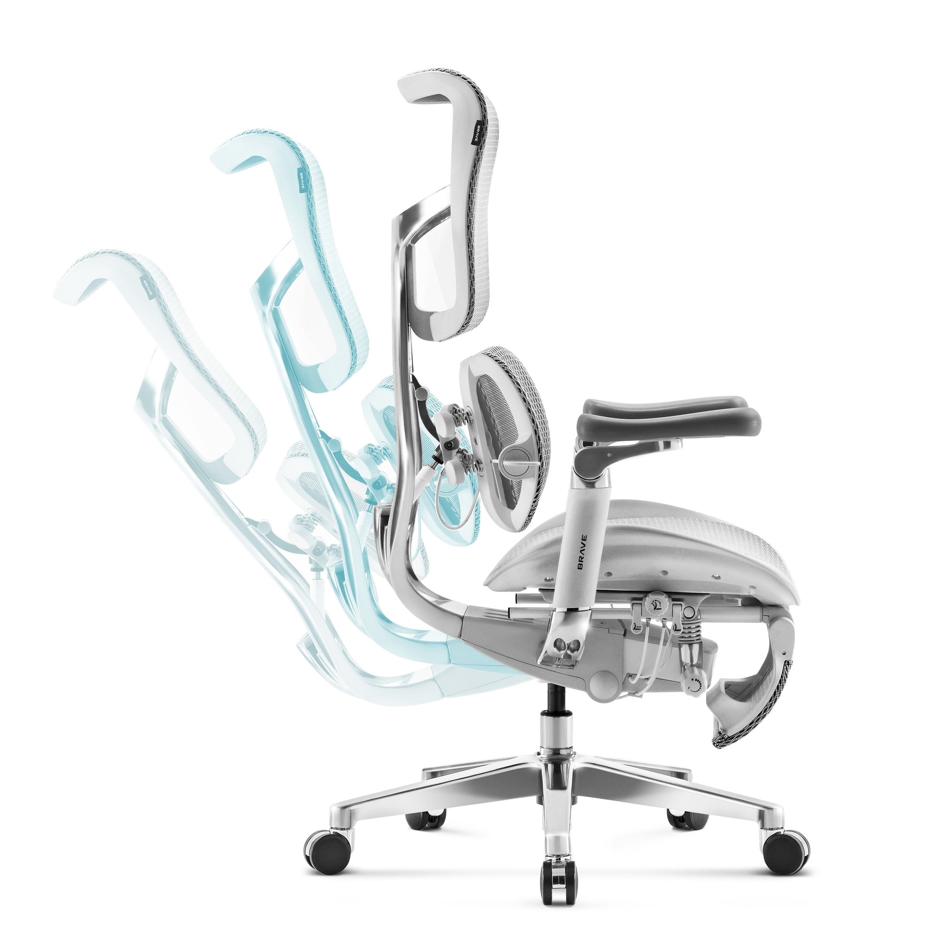 Krēsls V - Ki 126/70/70 cm pelēks - N1 Home