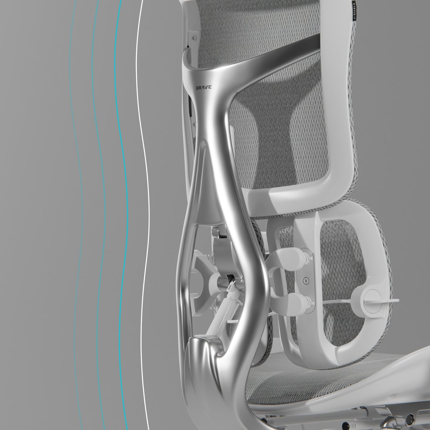 Krēsls V - Ki 126/70/70 cm pelēks - N1 Home