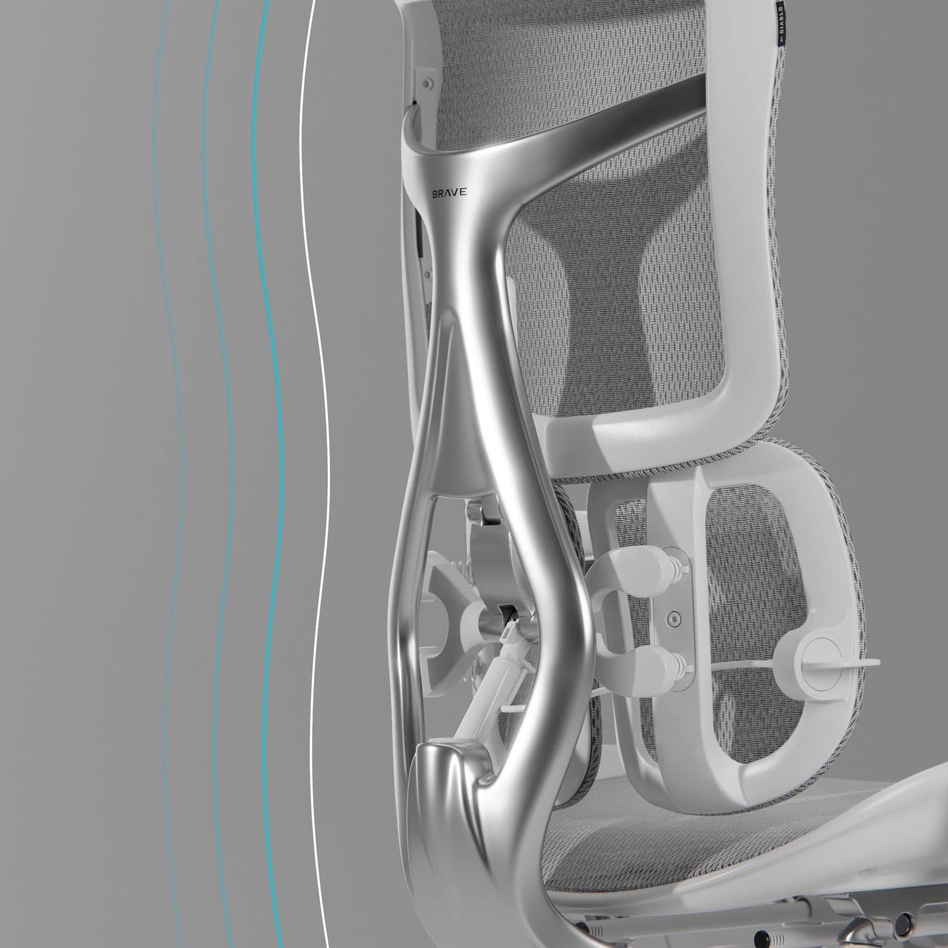 Krēsls V - Ki 126/70/70 cm pelēks - N1 Home