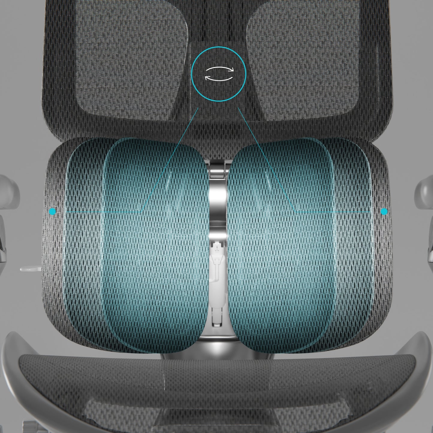 Krēsls V - Ki 126/70/70 cm pelēks - N1 Home