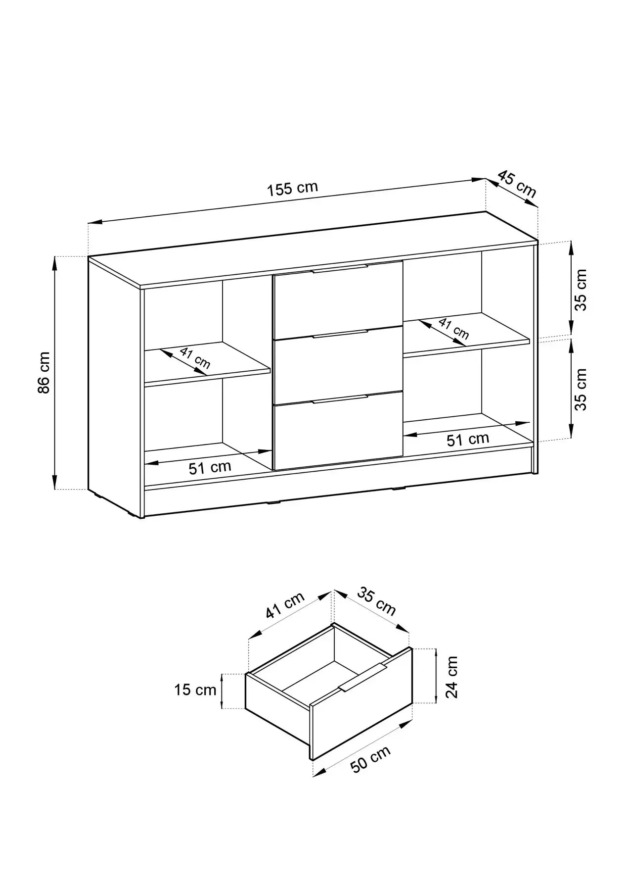 Kumode Neko 155/86/45 cm kašmirs - N1 Home