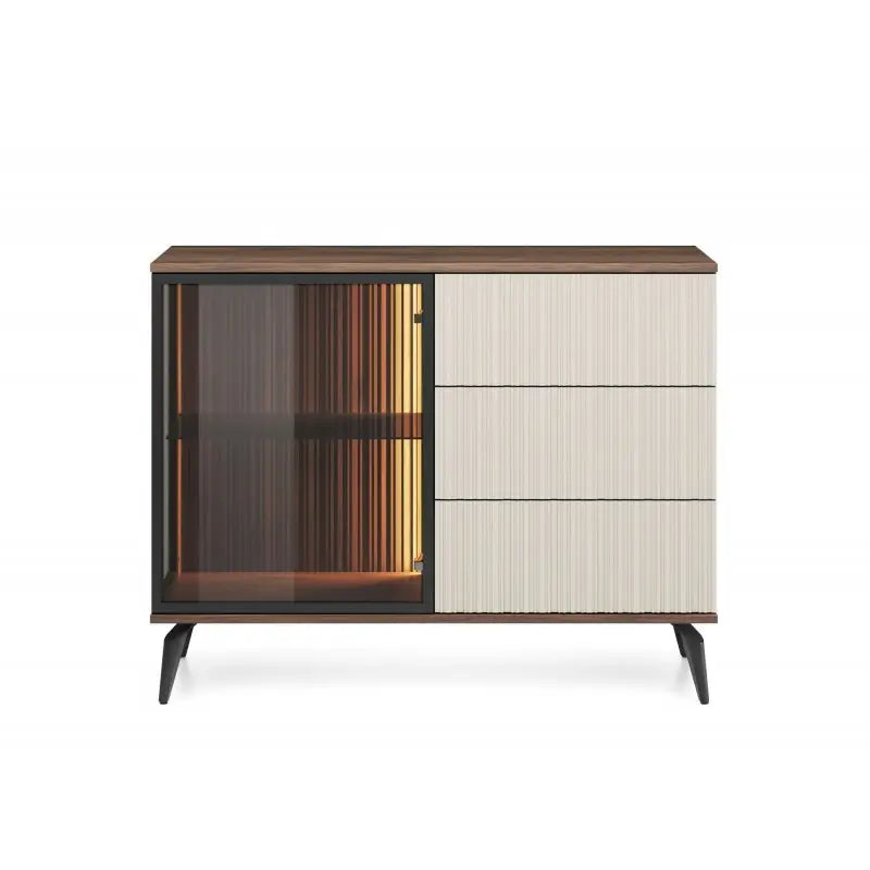 Kumode Vic 103/39/80 cm kašmirs/rieksts - N1 Home