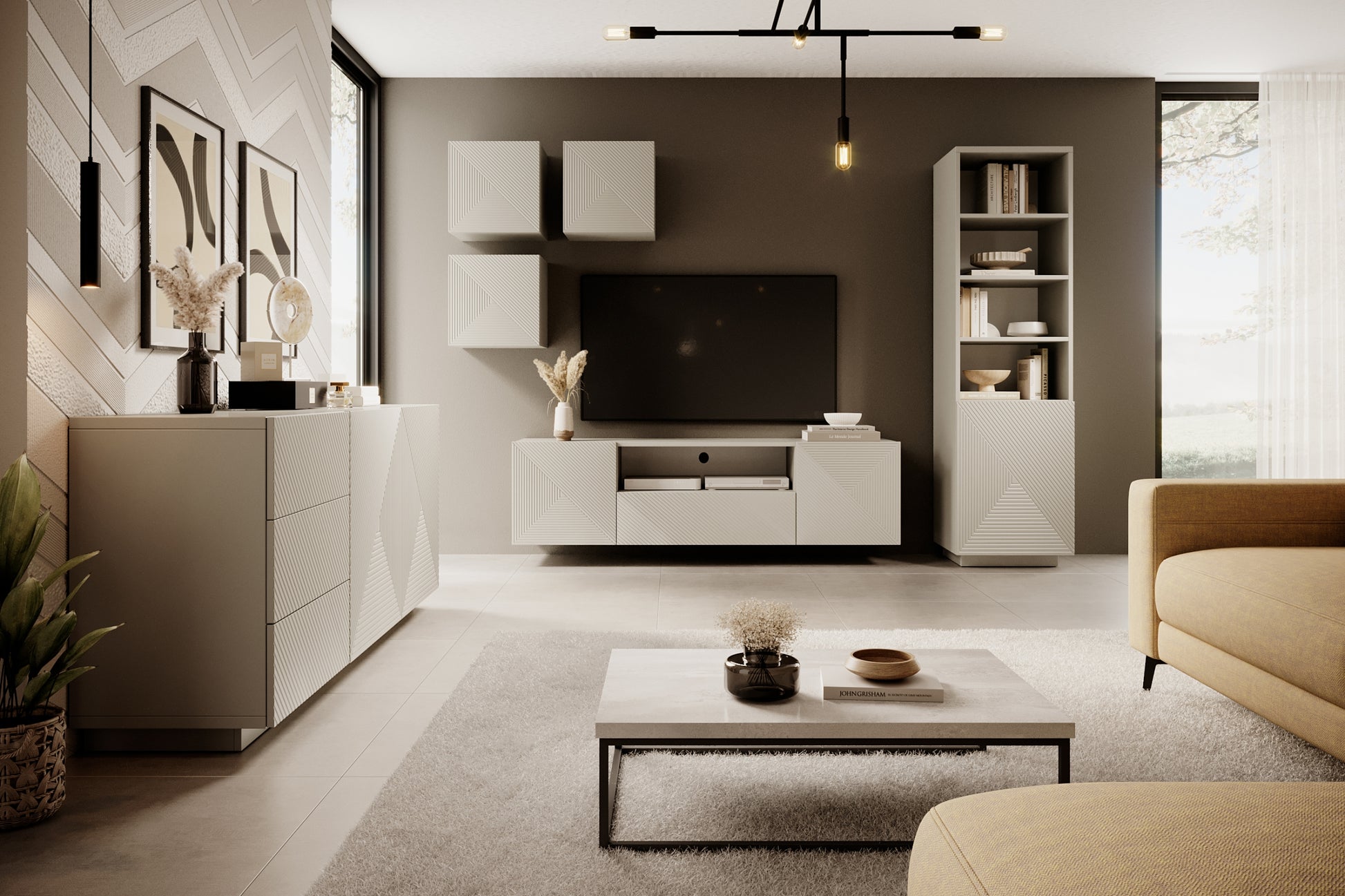 OSLO kumode bez kājas 167/71/43 cm kašmirs - N1 Home