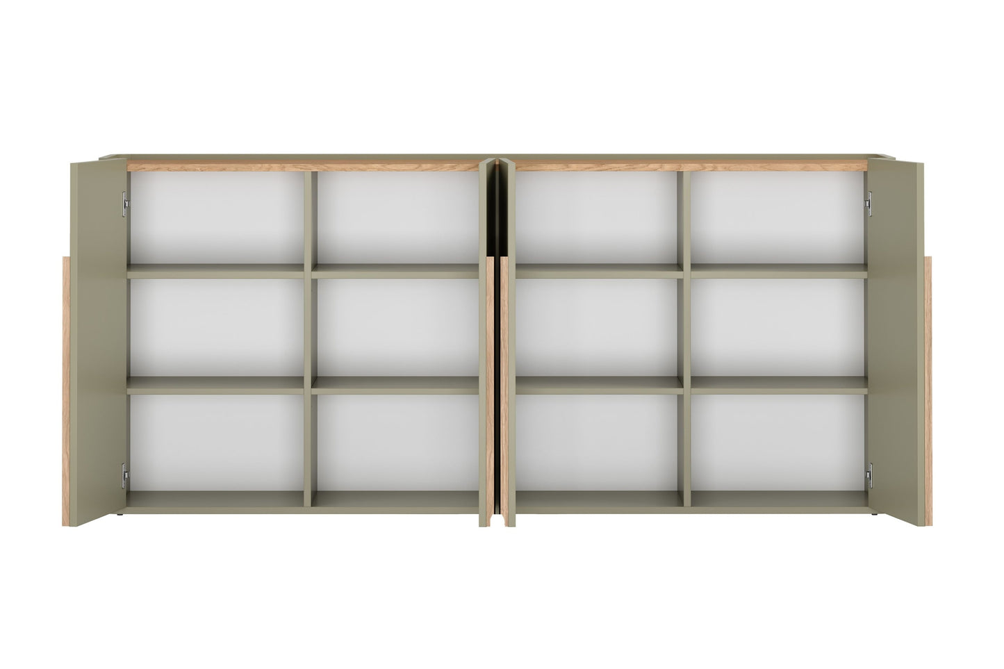 Kumode Amil 200/89/48 cm Eikalipts / Baltijas kāpu ozols / Dabīgais ozols - N1 Home