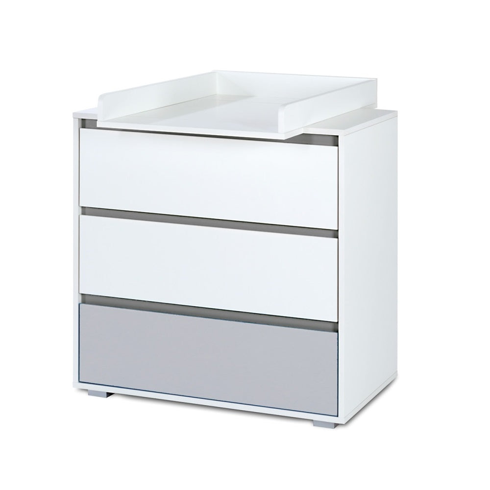 Kumode BALU 80 /81 /45 cm balts/pelēks - N1 Home