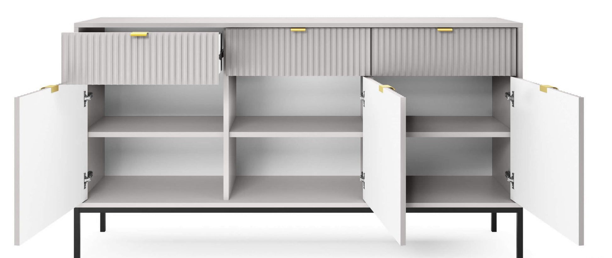 NV kumode pelēka 154x39x83 cm - N1 Home