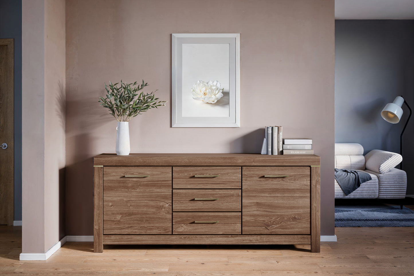 Kumode Geri 200/85/45 cm rosīgs ozols - N1 Home