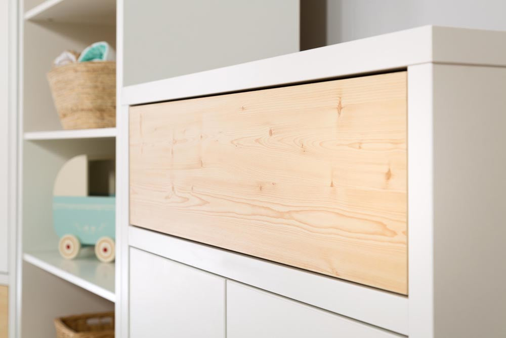 Kumode BALU 80 /88 /45 cm baltā priede - N1 Home