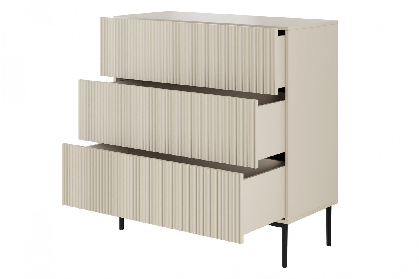 Kumode Austin 100/105/45 cm kašmirs/melns - N1 Home