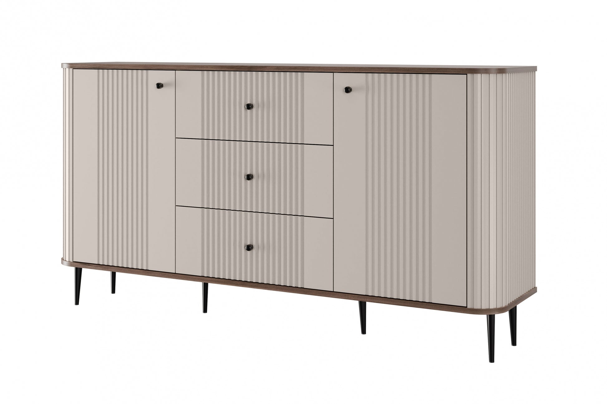 Kumode Vespa 160/85/38 cm kašmirs/ rieksts/melns - N1 Home