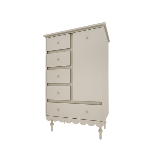 Kumode Bubi 140 x 84 x 50 cm olīves - N1 Home