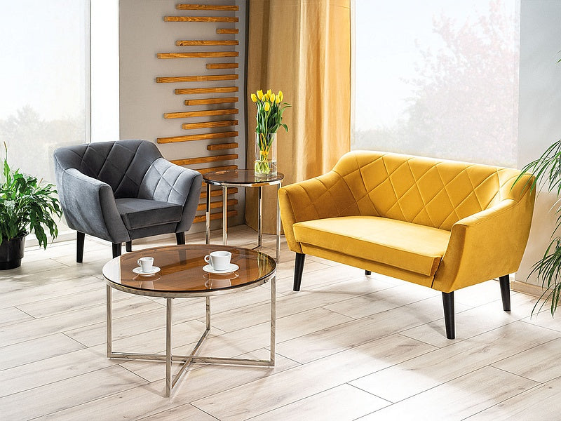 Karo Velvet venge pelēks krēsls - N1 Home