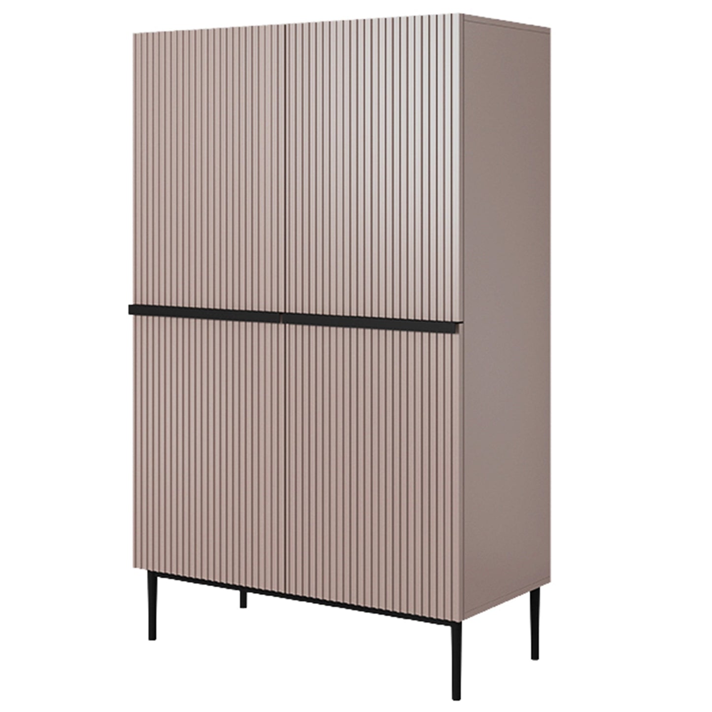 Kumode Austin 100/160/45 cm rozā/melns - N1 Home