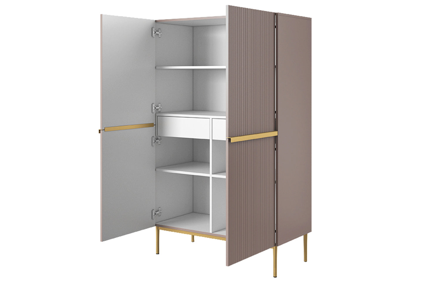 Kumode Austin 100/160/45 cm rozā/zelts - N1 Home