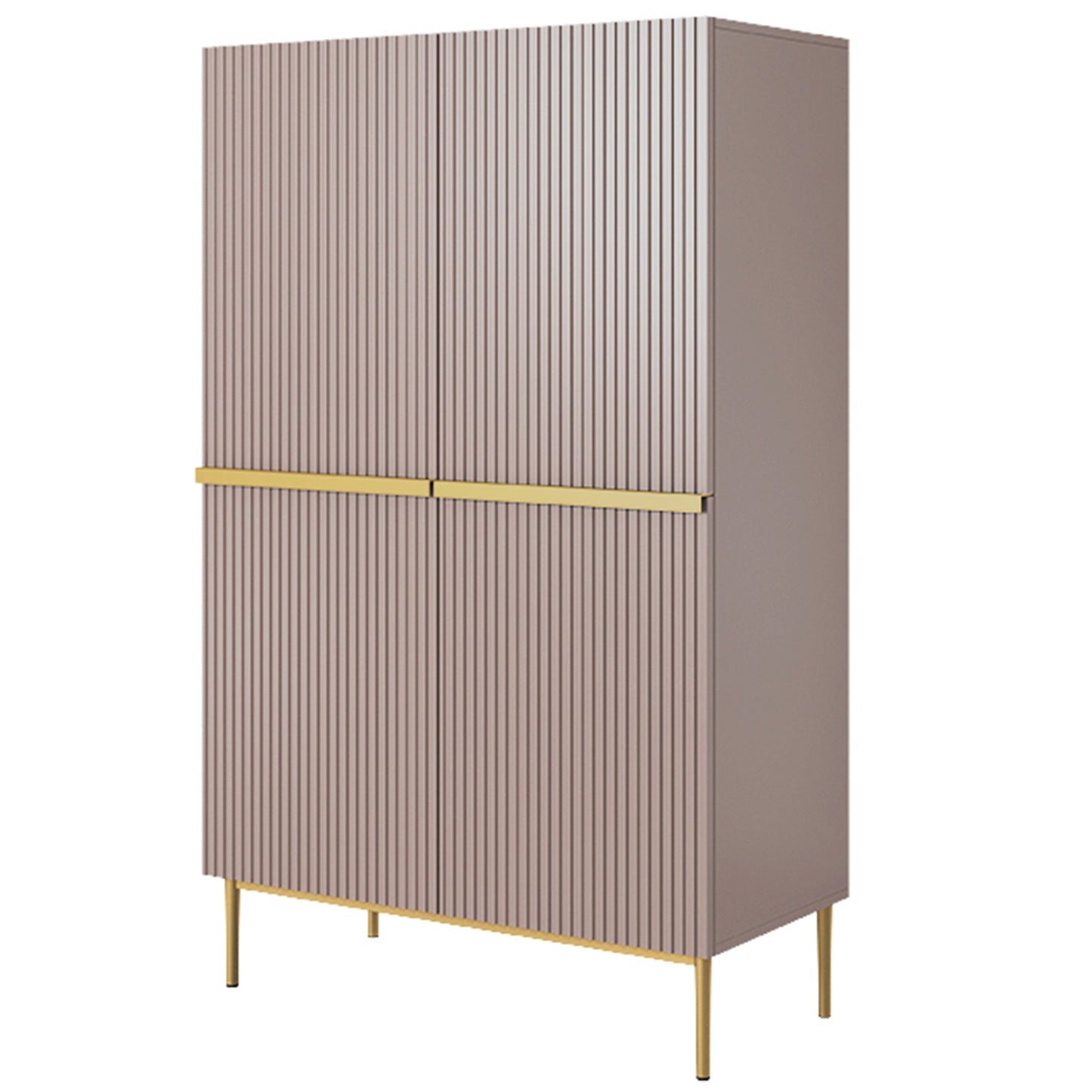 Kumode Austin 100/160/45 cm rozā/zelts - N1 Home