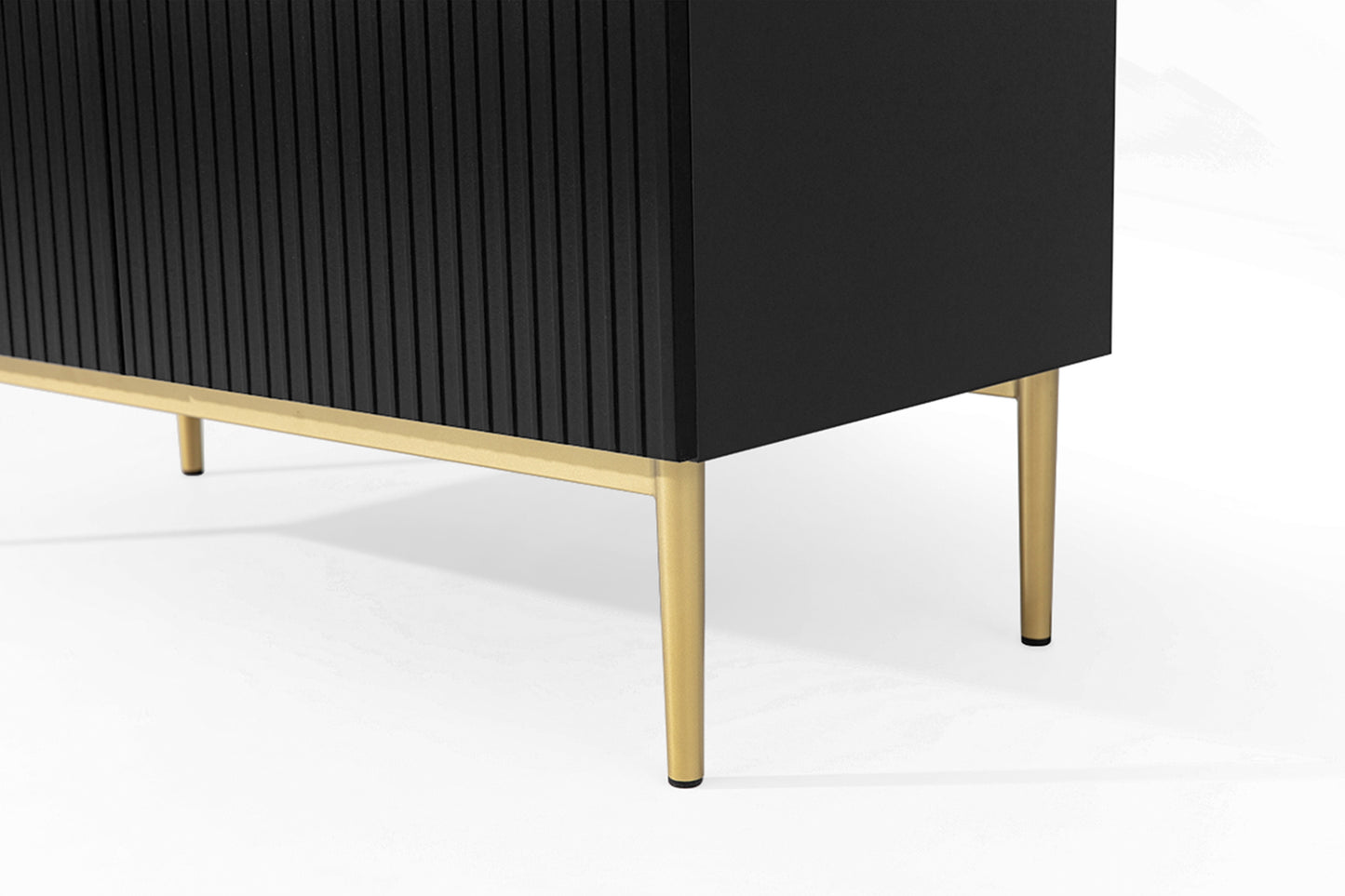 Kumode Austin 100/160/45 cm melns/zelts - N1 Home