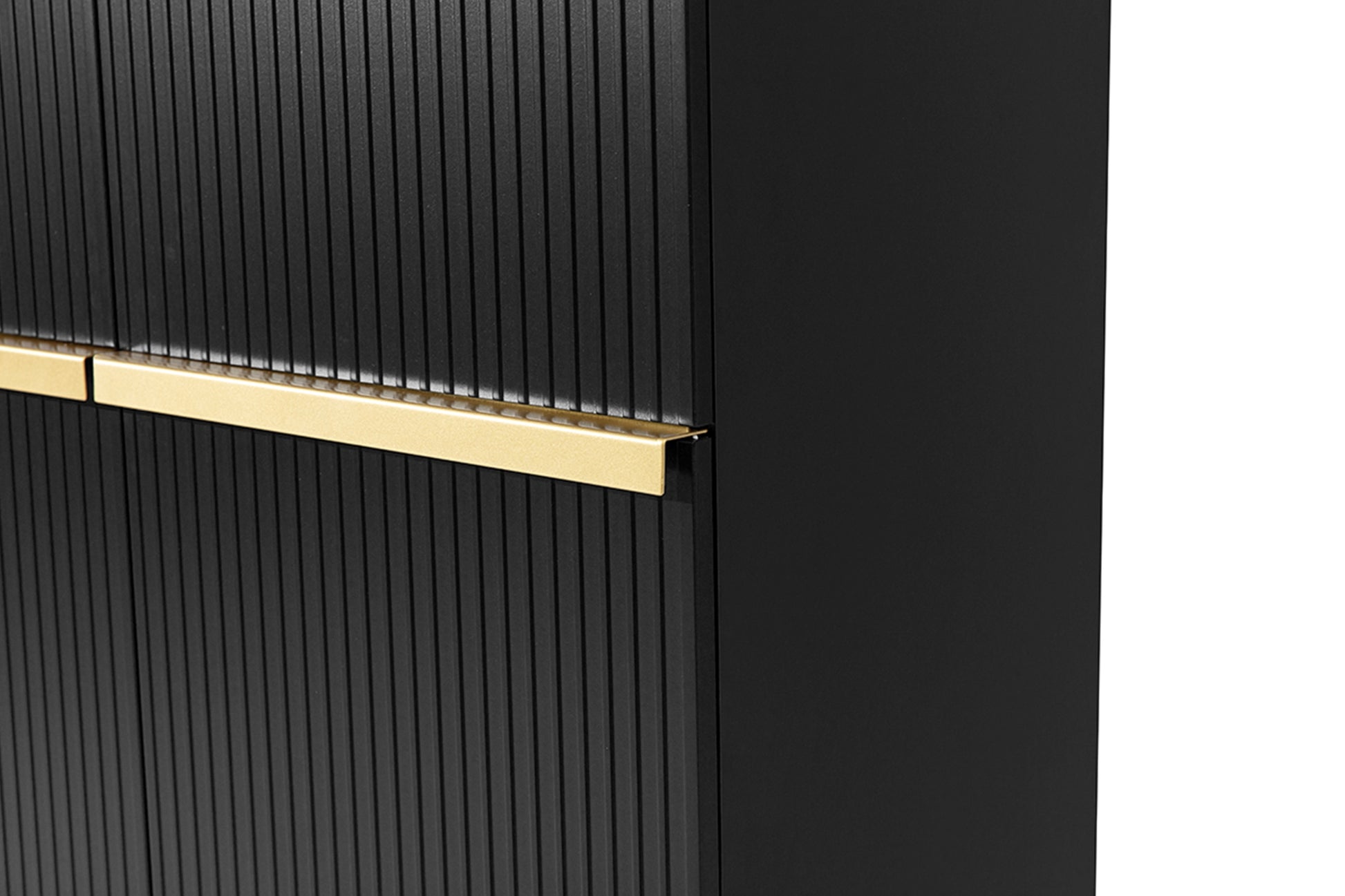 Kumode Austin 100/160/45 cm melns/zelts - N1 Home