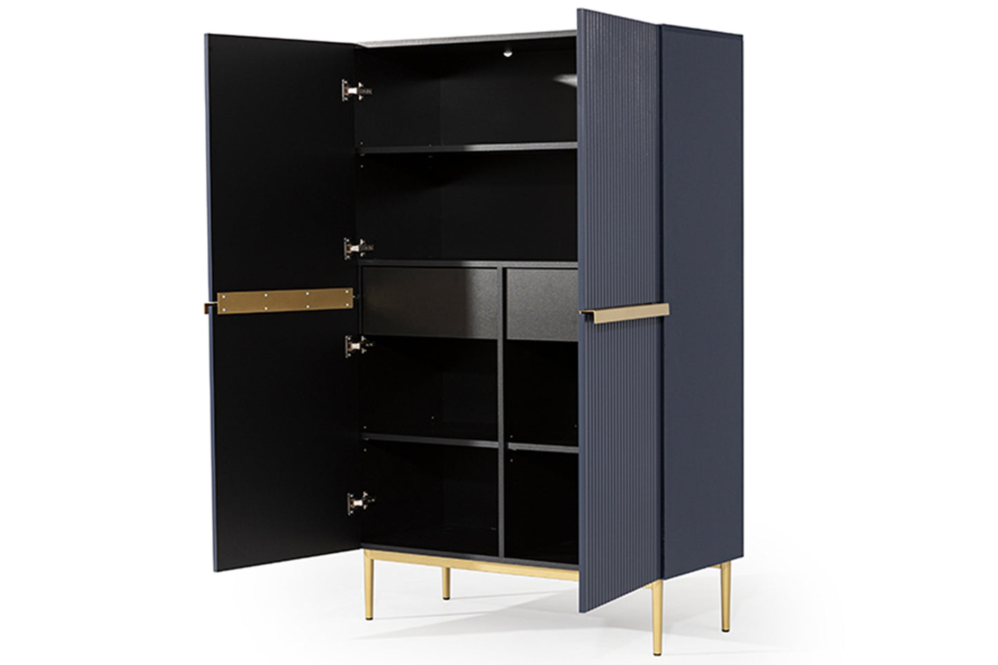 Kumode Austin 100/160/45 cm zils/zelts - N1 Home