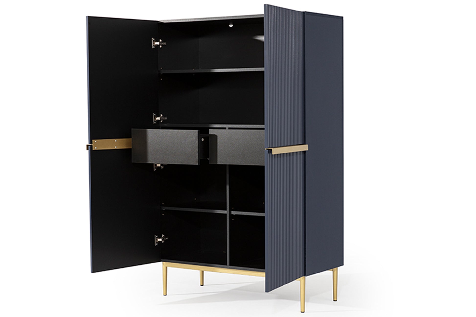 Kumode Austin 100/160/45 cm zils/zelts - N1 Home