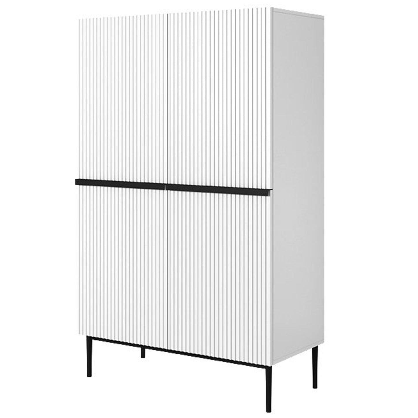 Kumode Austin 100/160/45 cm balts/melns - N1 Home