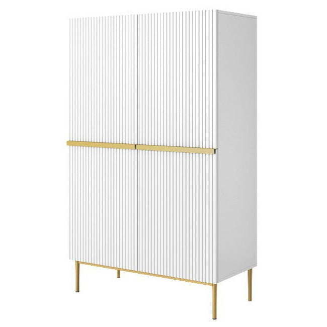 Kumode Austin 100/160/45 cm balts/zelts - N1 Home