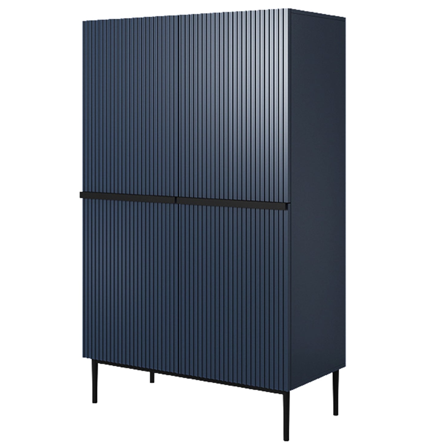 Kumode Austin 100/160/45 cm zils/melns - N1 Home