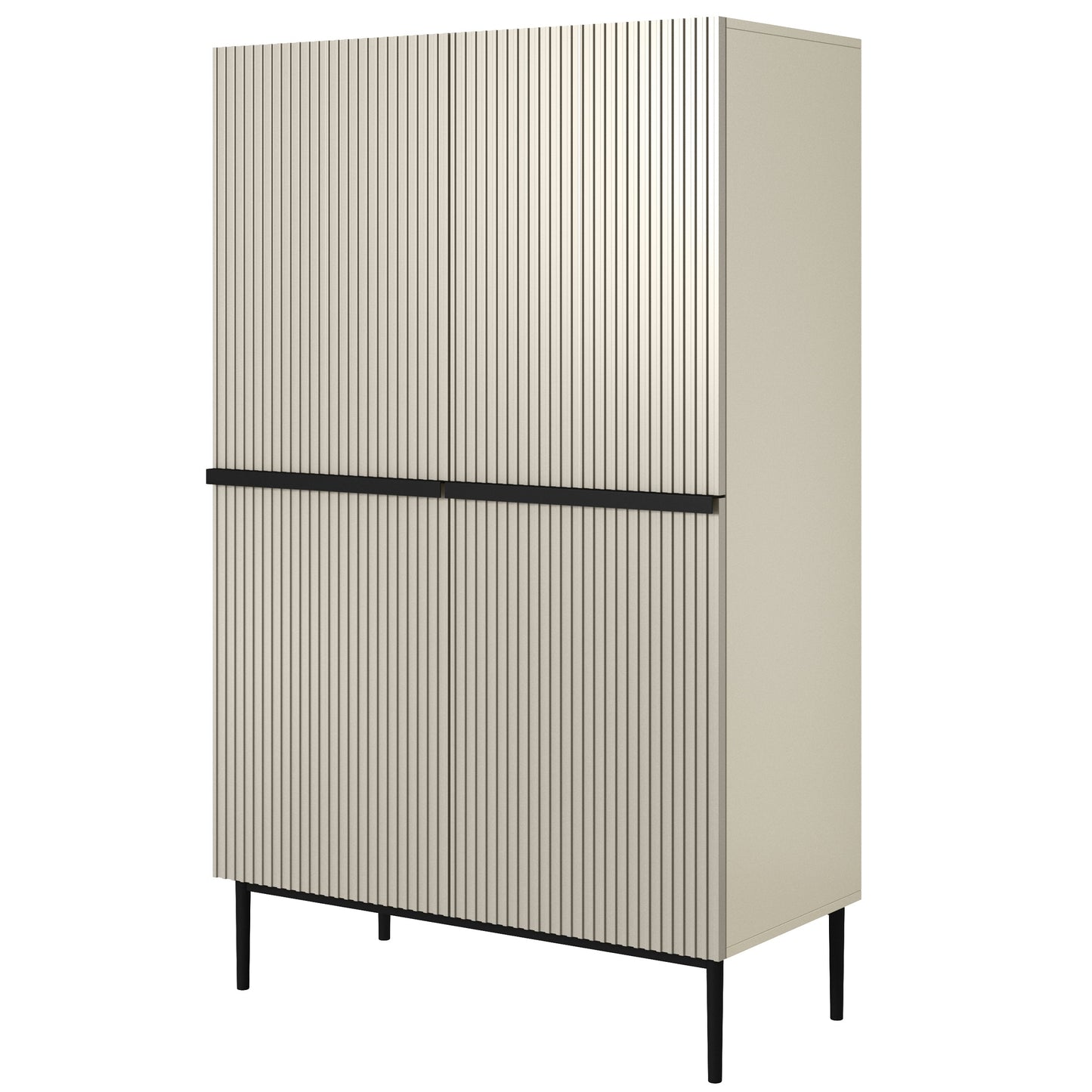 Kumode Austin 100/160/45 cm kašmirs/melns - N1 Home